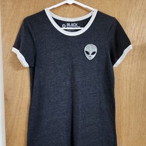 Womens grey babydoll alien shirt. Size medium